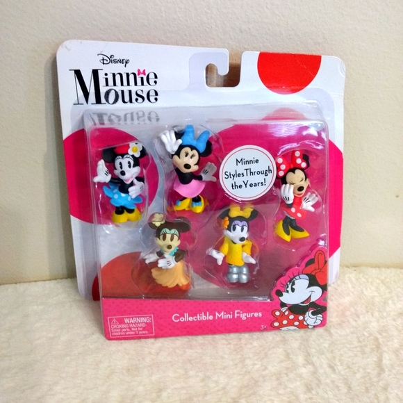 6 Minnie Mouse Collectible  Mini Figurines Disney 2017 - Picture 4 of 4